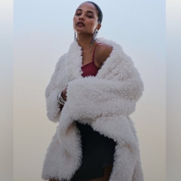 Brand New Daily Practice by Anthropologie Faux- Fur Jacket - Picture 6 of 7